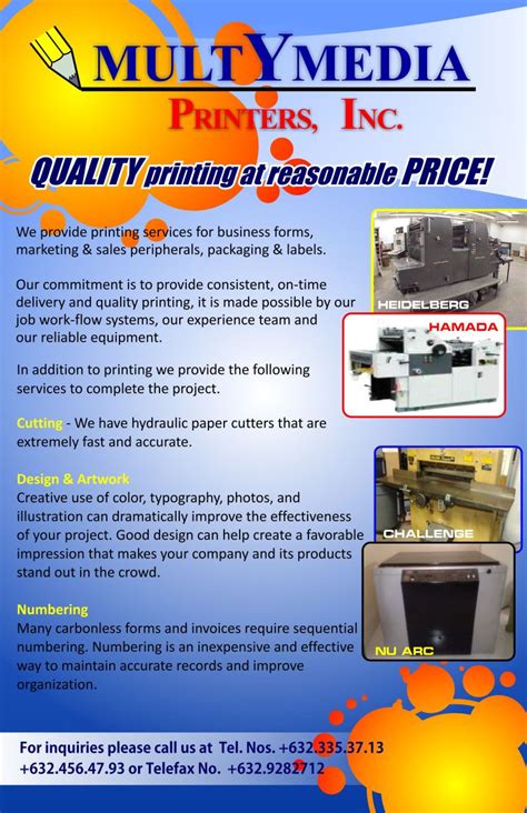 bir accredited printing press
